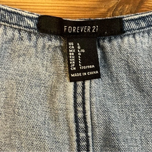 Denim Jumper Dress - Picture 3 of 6